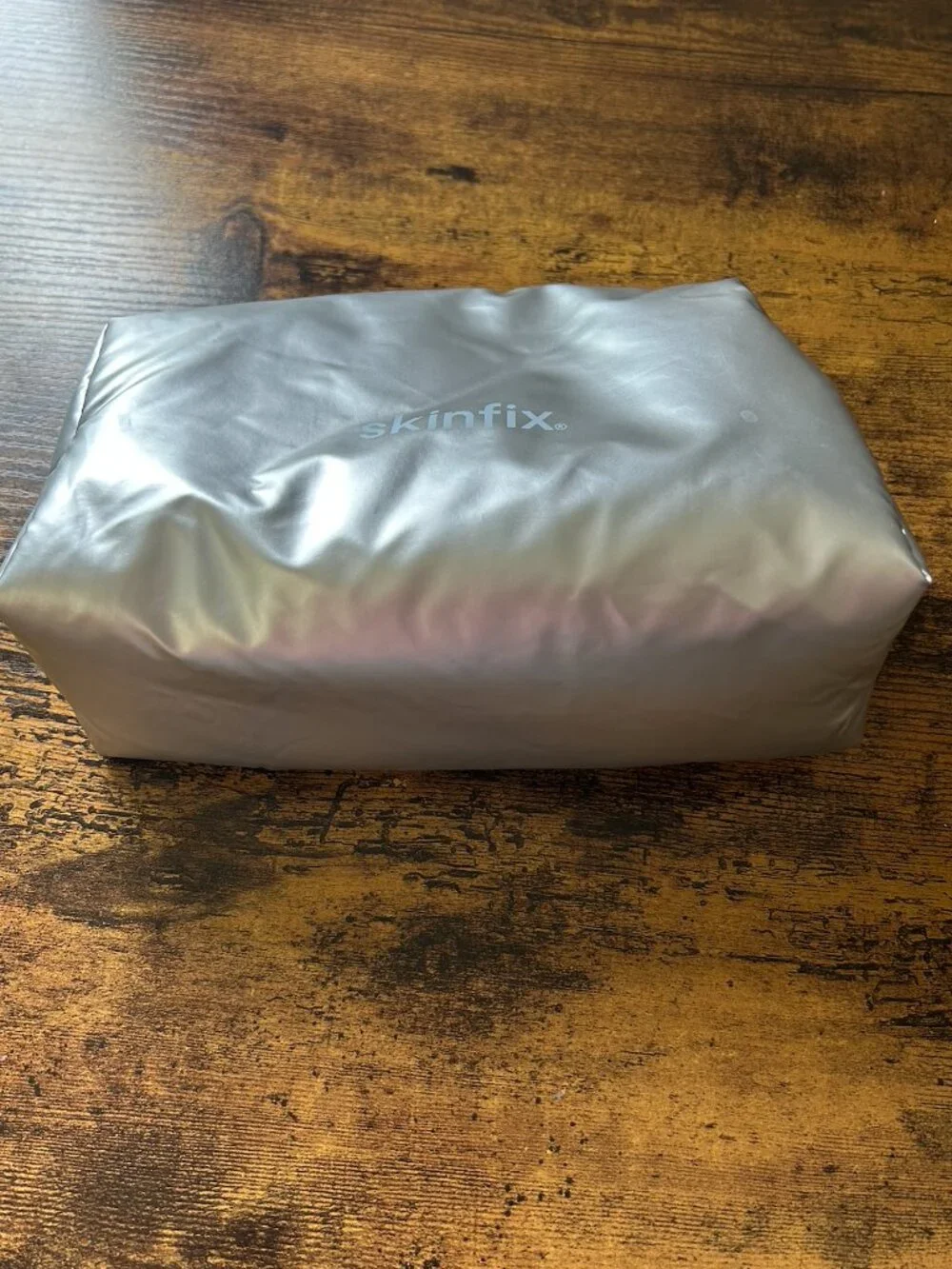 Skinfix Silver Cosmetic Bag Makeup Pouch Travel Toiletry Bag